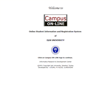 Tablet Screenshot of campus.isikun.edu.tr